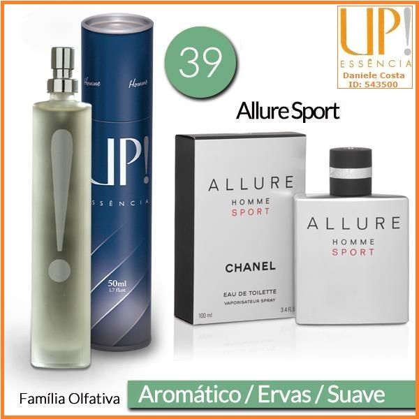 UP! 39 -50ml/ Referência olfativa: Allure Sport